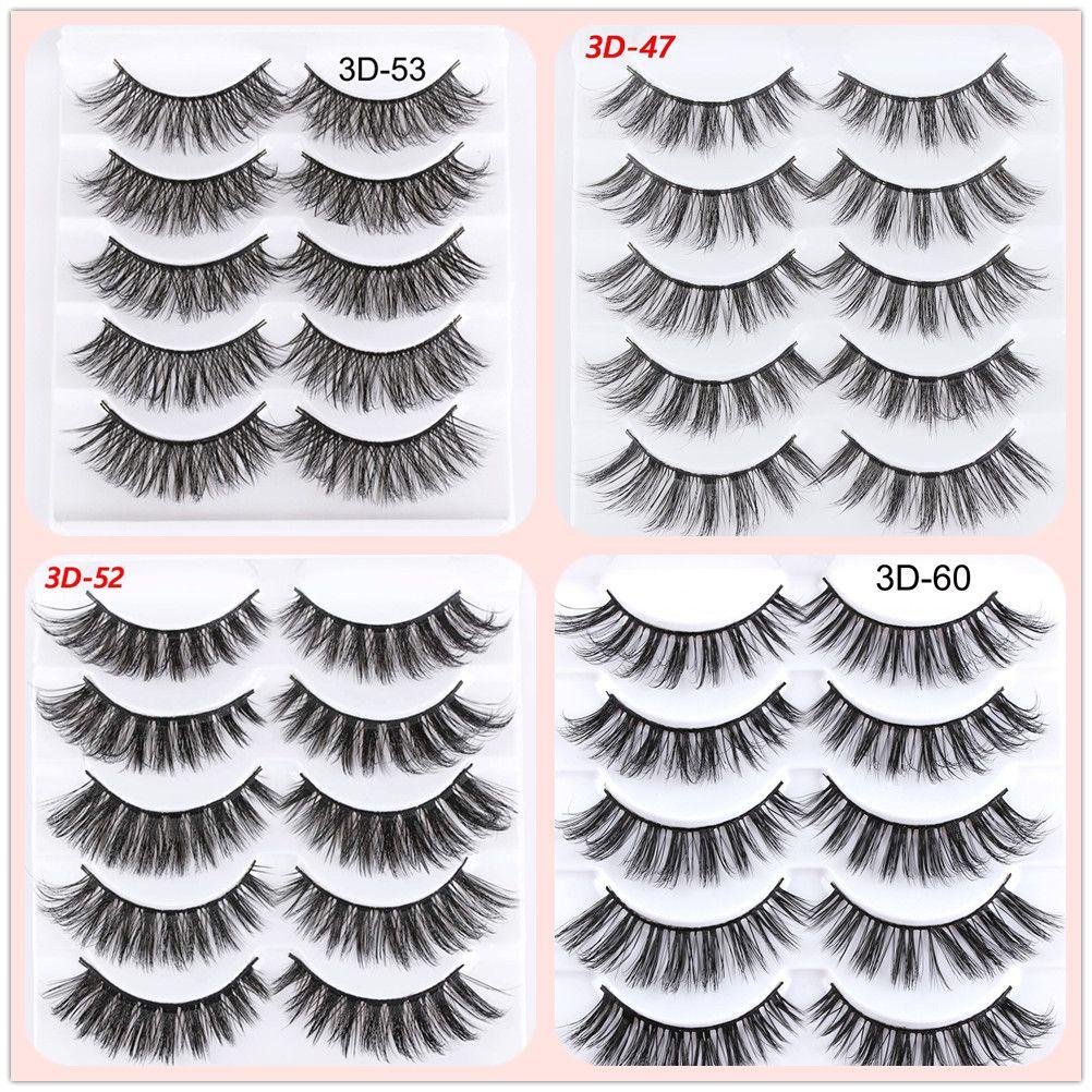 BORAG Set 5 Cặp Lông Mi Giả Dài Và Dày Tự Nhiên Chuyên Nghiệp SKONHED