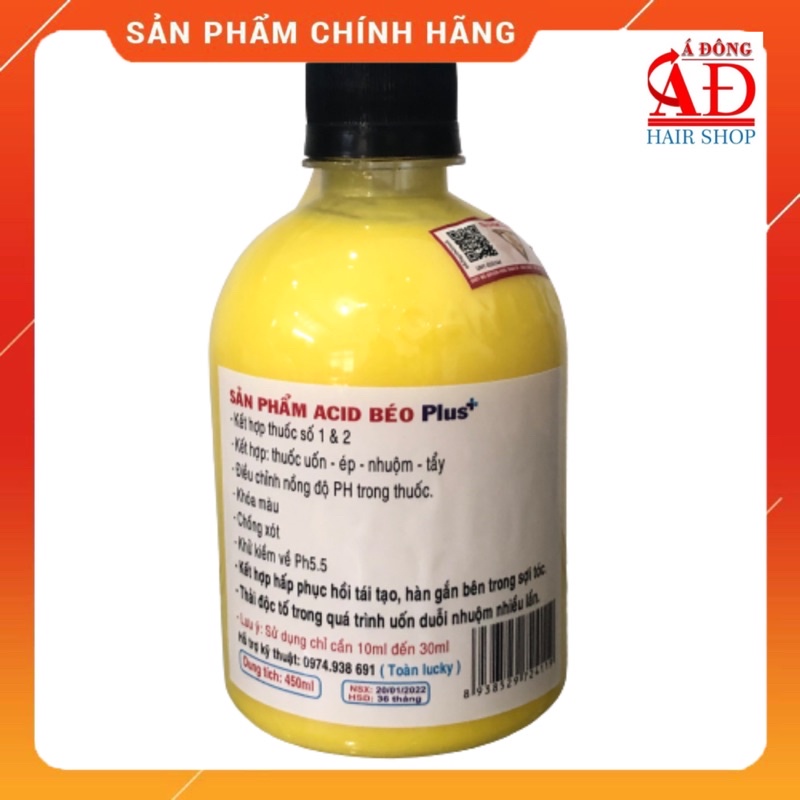 [+Tặng mũ trùm] AXIT BÉO CHÍNH HÃNG CTY TNT FATTY ACID PHA HOÁ CHẤT UỐN DUỖI NHUỘM 450ML