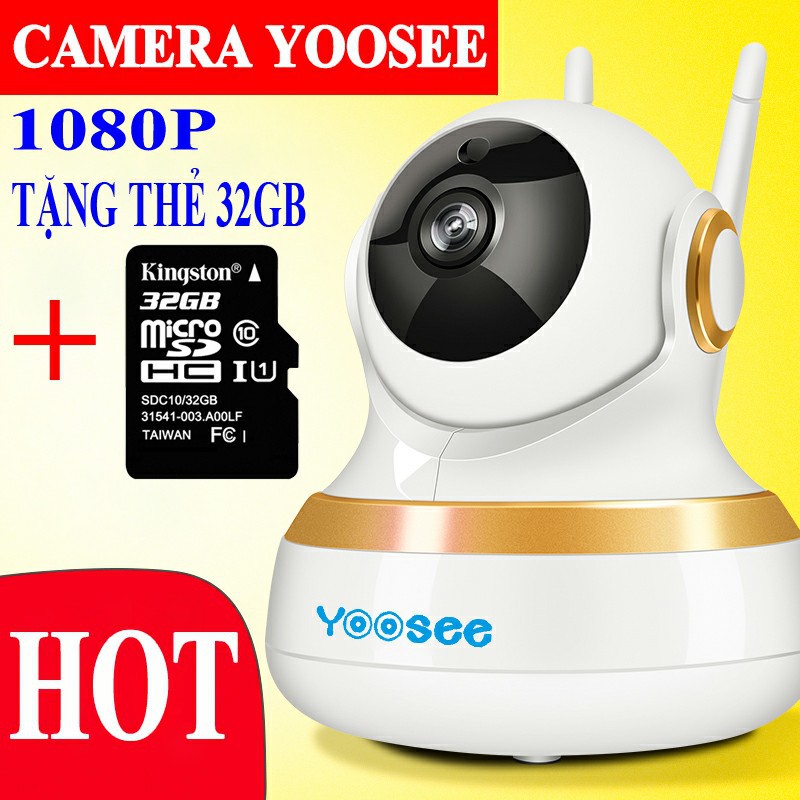 camera yoosee 1080 tặng kèm thẻ nhớ 32gb lưu trữ lên đến 12 ngày