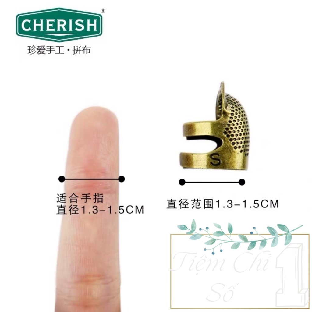 Đê Bảo Vệ Ngón Tay Bằng Đồng Cherish