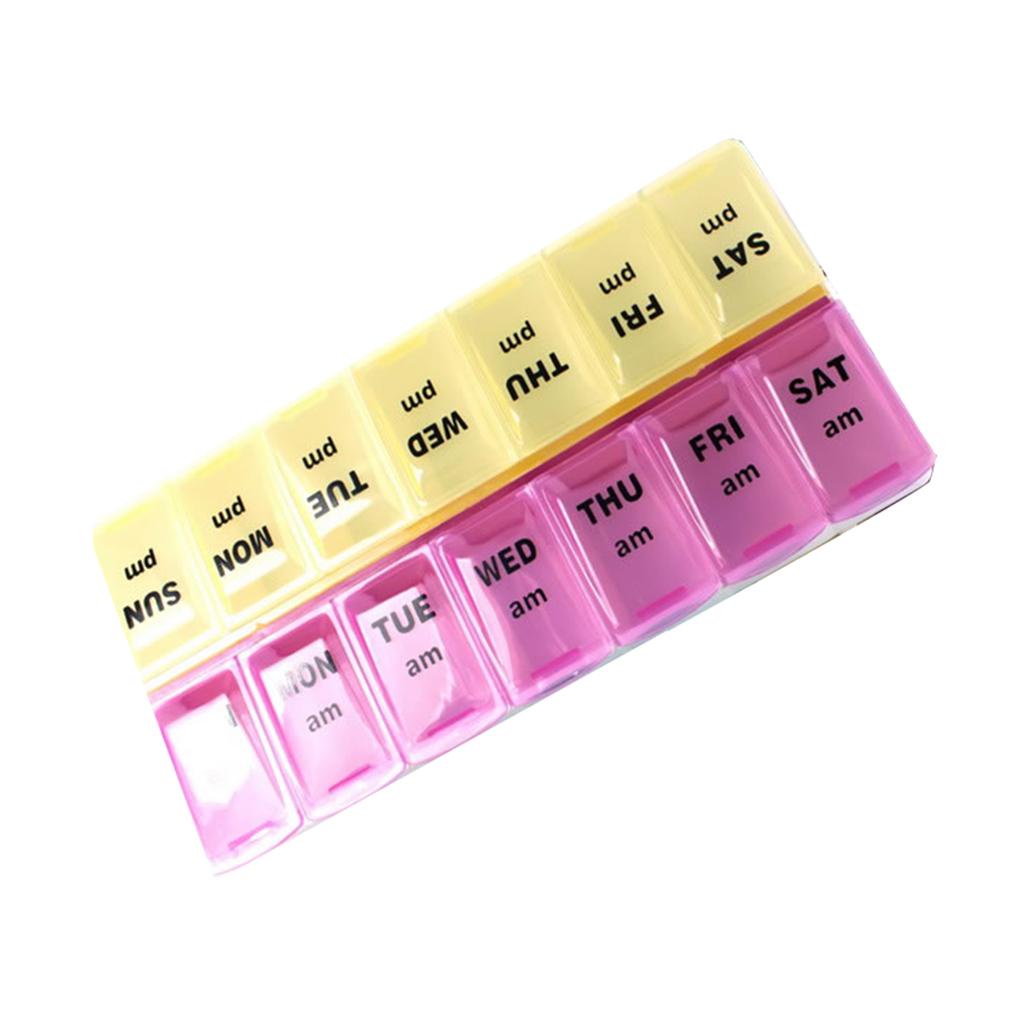 Hộp Đựng Thuốc Viên 14 Tuần Thiết Kế Nhỏ Gọn Tiện Dụng Ốp