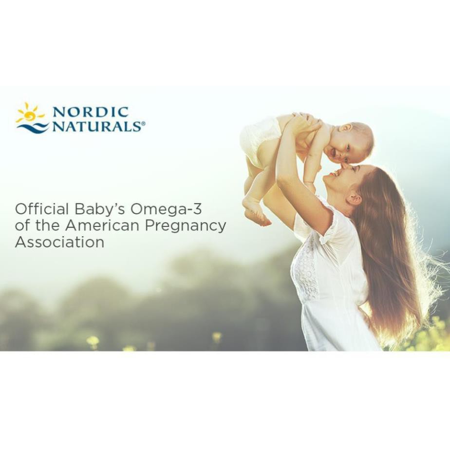 Nordic Naturals Baby’s DHA,date 2022 1050mg Omega 3.300 IU,Vitamin D3,Tốt Trí Não, Thị giác,Thông Minh, 60ml,USA