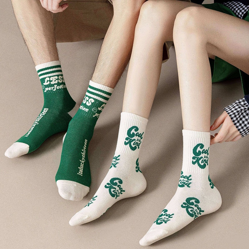 Đôi Vớ Thể Thao Bằng Vải Cotton Thoáng Khí Thời Trang Đường Phố Hàn Quốc