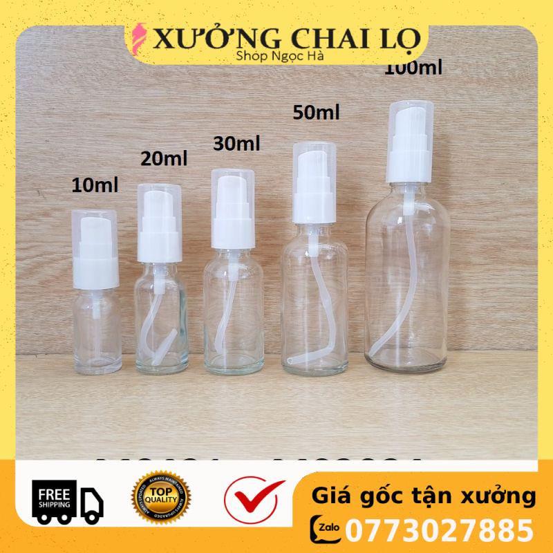 Chai Chiết Mĩ Phẩm ❤ GIÁ RẺ NHẤT ❤ Chai thủy tinh xịt giọt 30ml,50ml,100ml chiết mỹ phẩm, dầu gội, sữa tắm, serum .