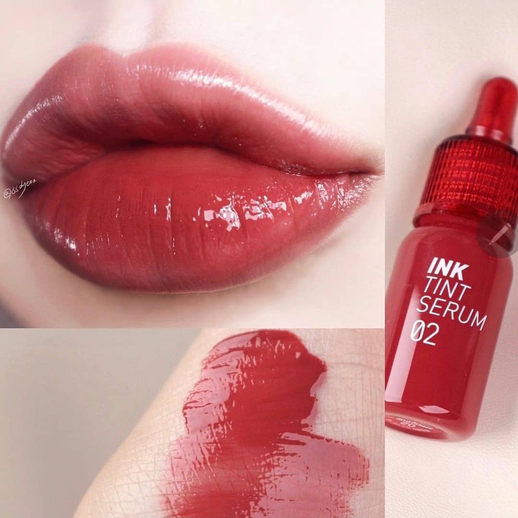 Son Tint Siêu Lì, Có Dưỡng Cho Đôi Môi Mịn Mượt Peripera Ink Tint Serum màu 02 Rosy Around