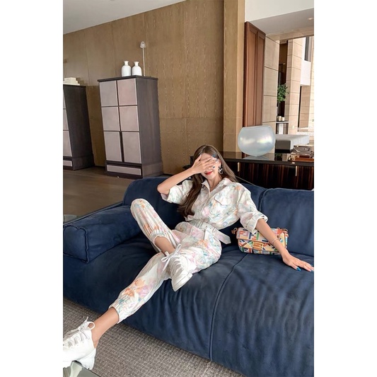 ⚡️Hàng Quảng Châu 100%⚡️ Jumpsuit dài liền thân, đồ bay, đồ liền quần dài hoa siêu xinh