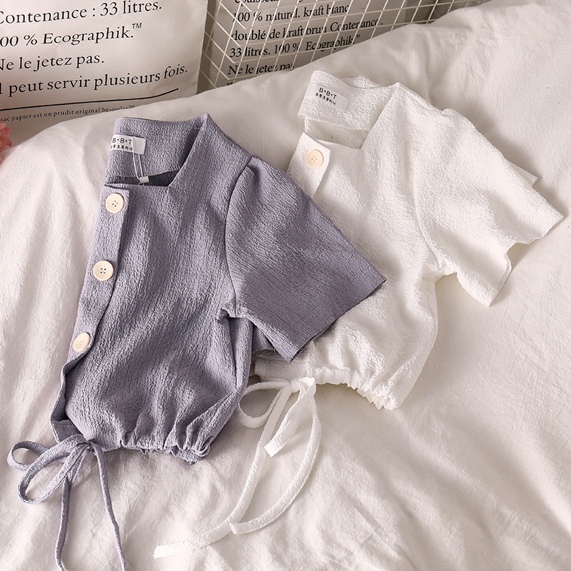 Áo lửng IELGY chất liệu cotton phong cách đáng yêu cho nữ