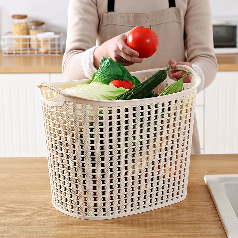 Giỏ Mây Đựng Đồ Giặt Ủi Có Tay Cầm Đa Năng Tiện Dụng