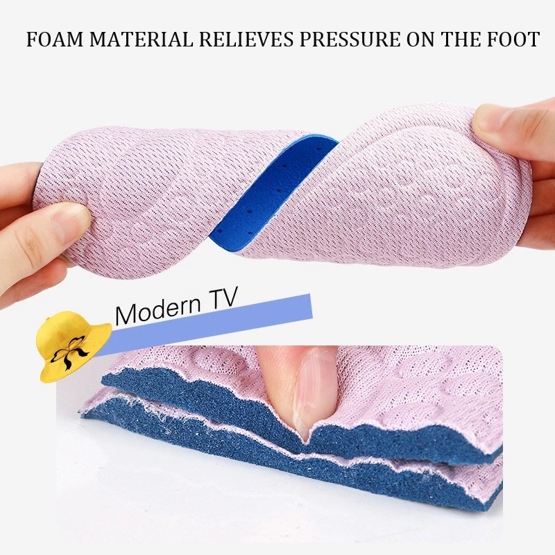 Miếng Xốp 5D Siêu Mỏng Lót Giày Mát Xa Thoáng Khí Chống Trượt