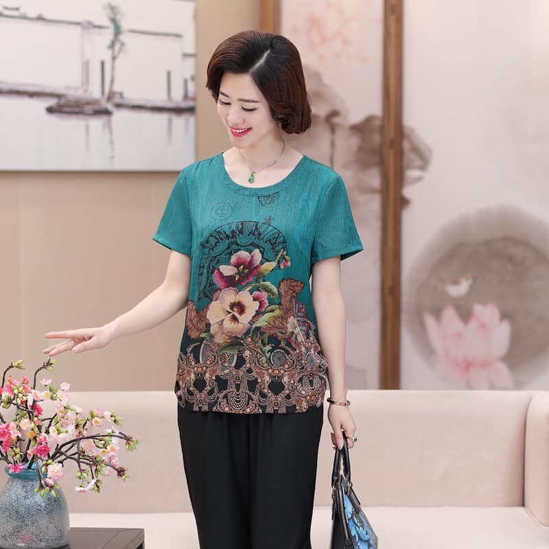 B29902 - Set áo và quần nữ trung tuổi hàng nhập 440k