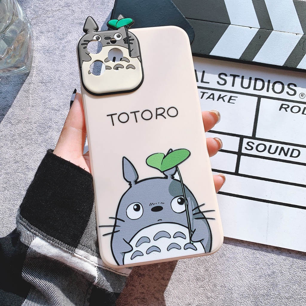 Ốp Lưng Silicon Màu Bảo Vệ CAMERA Kaonashi x Totoro - E058