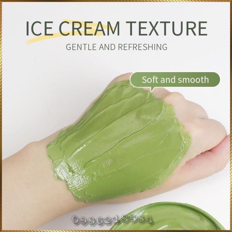 Mặt nạ đất sét tinh chất trà xanh Fenyi Mud Mask Green Tea giảm mụn kiềm dầu dưỡng trắng FMM6