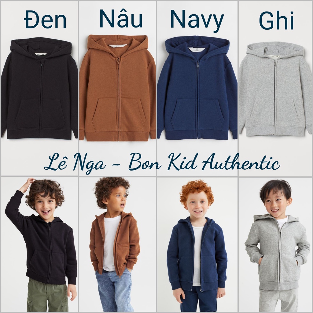Áo khoác nỉ bông kids HM UK/ US/ES sz 1.5-2y, 2-4y, 4-6y, 8-10y