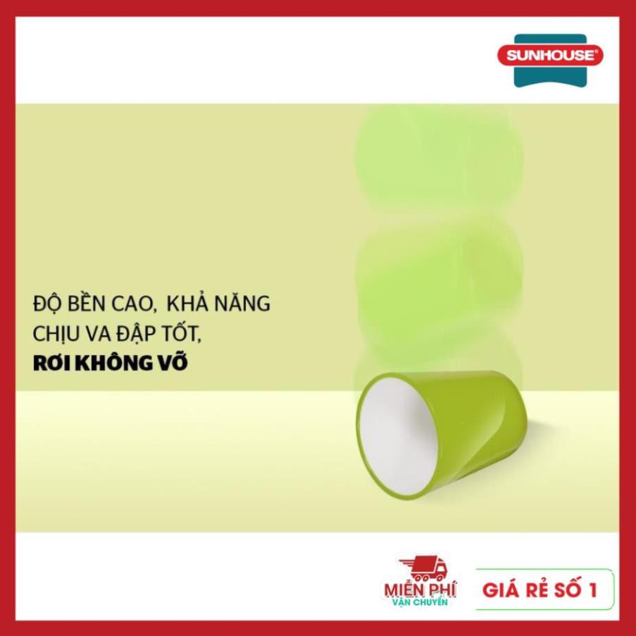 CỐC UỐNG NƯỚC CÁCH NHIỆT MÀU VÀNG 2 LỚP SUNHOUSE BIOZONE 310ML, NHỰA NGUYÊN SINH CAO CẤP NHẬP KHẨU HÀN QUỐC.