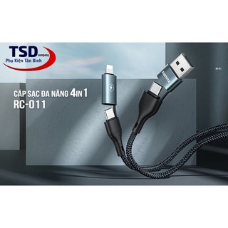 CÁP SẠC ĐA NĂNG 4 IN 1 REMAX RC-011