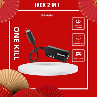🗲 🗲 Jack chuyển đổi Baseus L37 ra 2 -vừa sạc/vừa nghe nhạc đàm thoại cùng lúc cho ip/tablet táo