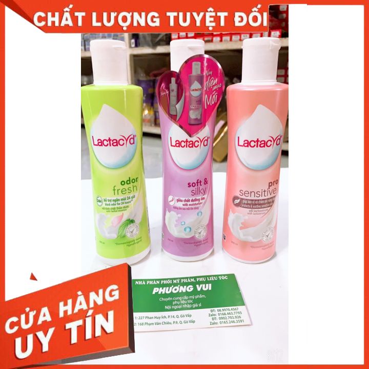 DUNG DỊCH VỆ SINH LACTACYD SOFT &amp; SILKY 250ML -đủ màu mùi hương dịu nhẹ an toàn cho mọi loại da giúp chị em tự tin ,cả n