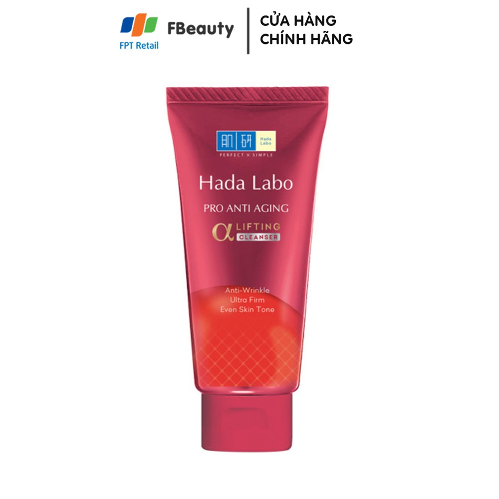 Kem Rửa Mặt Chống Lão Hóa Hadalabo Pro Anti Aging Cleanser 80g