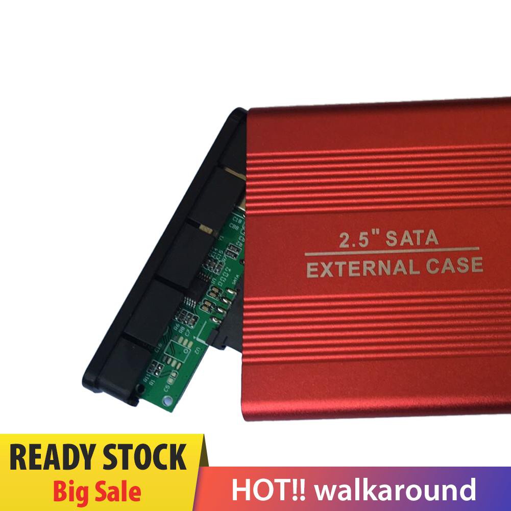 Hộp Đựng Ổ Cứng Ngoài 2.5 Inch Usb 2.0 Sata Bằng Hợp Kim Nhôm Ốp