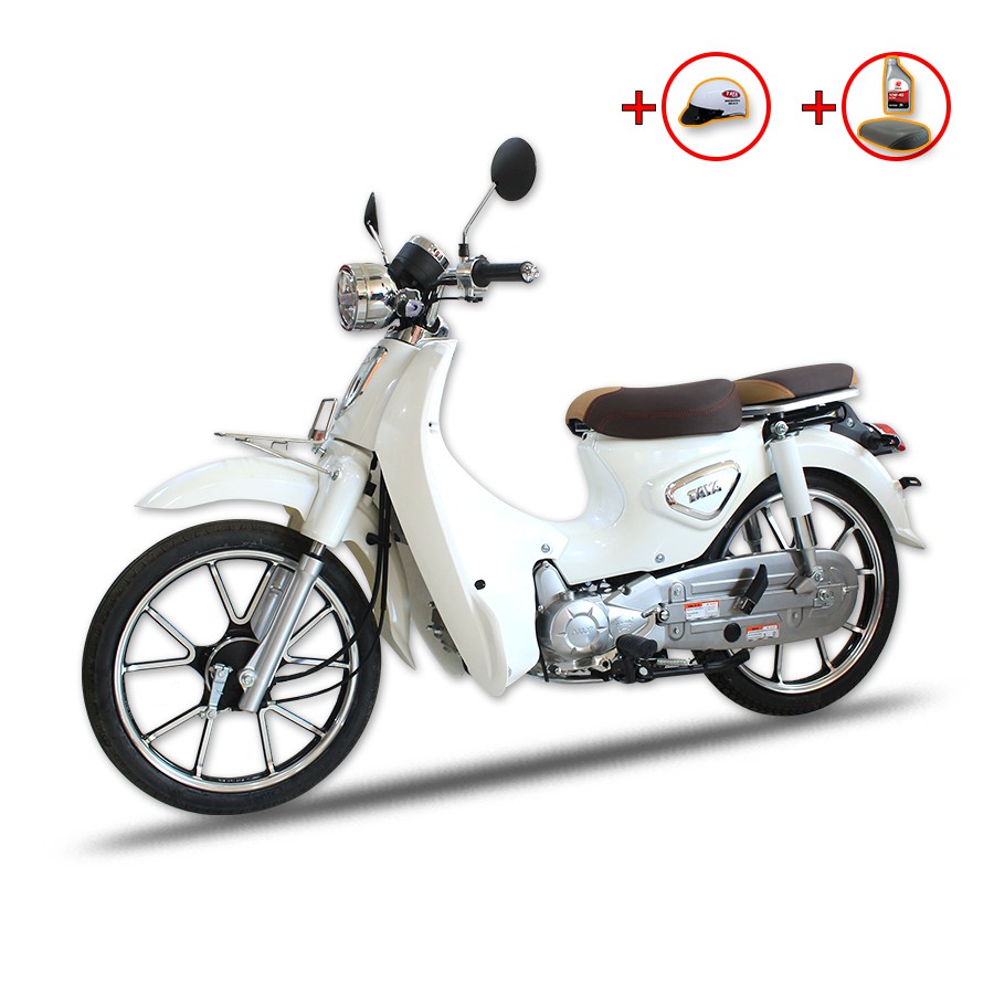 Xe máy CUB 81 TAYA PRO 2020 ( màu trắng )