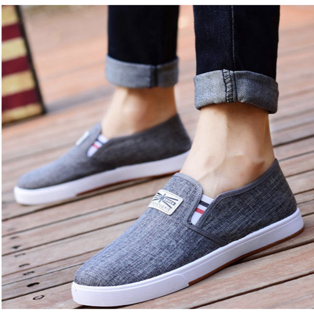 Giày lười vải jean nam | BigBuy360 - bigbuy360.vn
