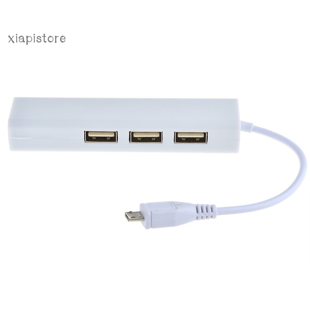 Bộ Chia 3 Cổng Micro USB 2.0 Sang RJ45 Cho Máy Tính Bảng Android