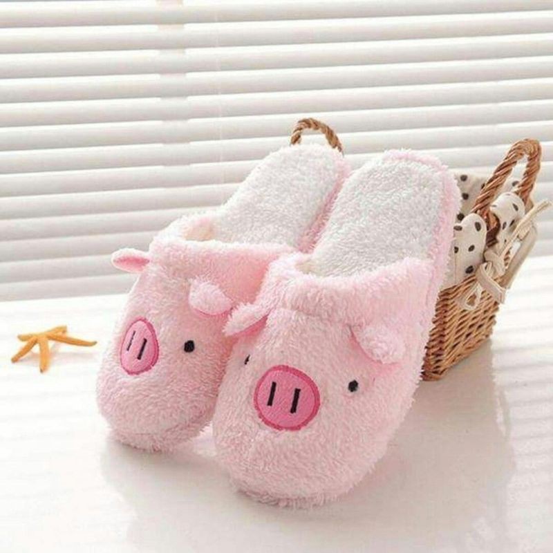 dép mang trong nhà hình heo cute free size