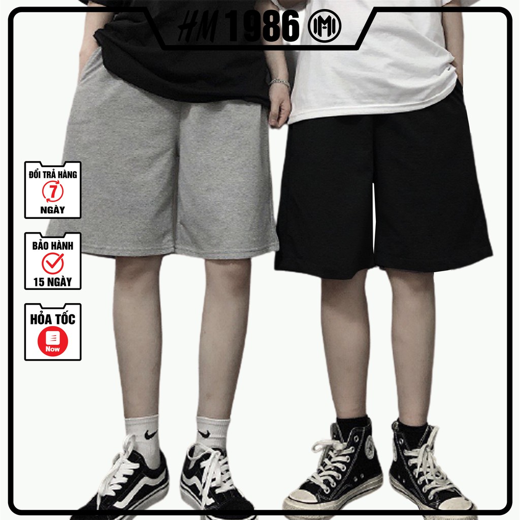 Quần short thun nam nữ HM1986 , Quần Đùi Unisex QT100