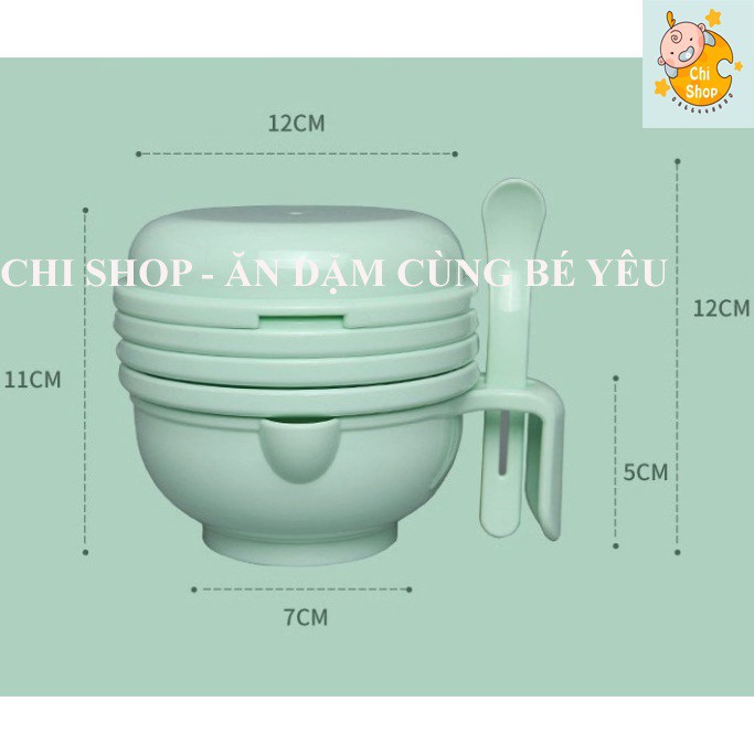 Bộ Rây Nghiền Thức Ăn Bộ Chế Biến Ăn Dặm 7-9-10 Chi Tiết Cho Bé☘Freeship☘ Nhiều Màu