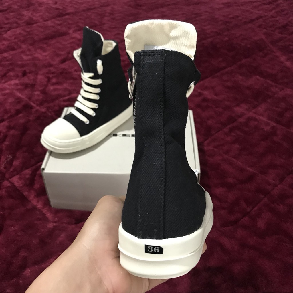 Giày thể thao,Giày sneaker,Giày 𝐫𝐢𝐜𝐤 𝐨𝐰𝐞𝐧,Giày 𝐑𝐨 Cổ Cao Đế Thơm  Full Size Cho Nam Và Nữ siêu đẹp