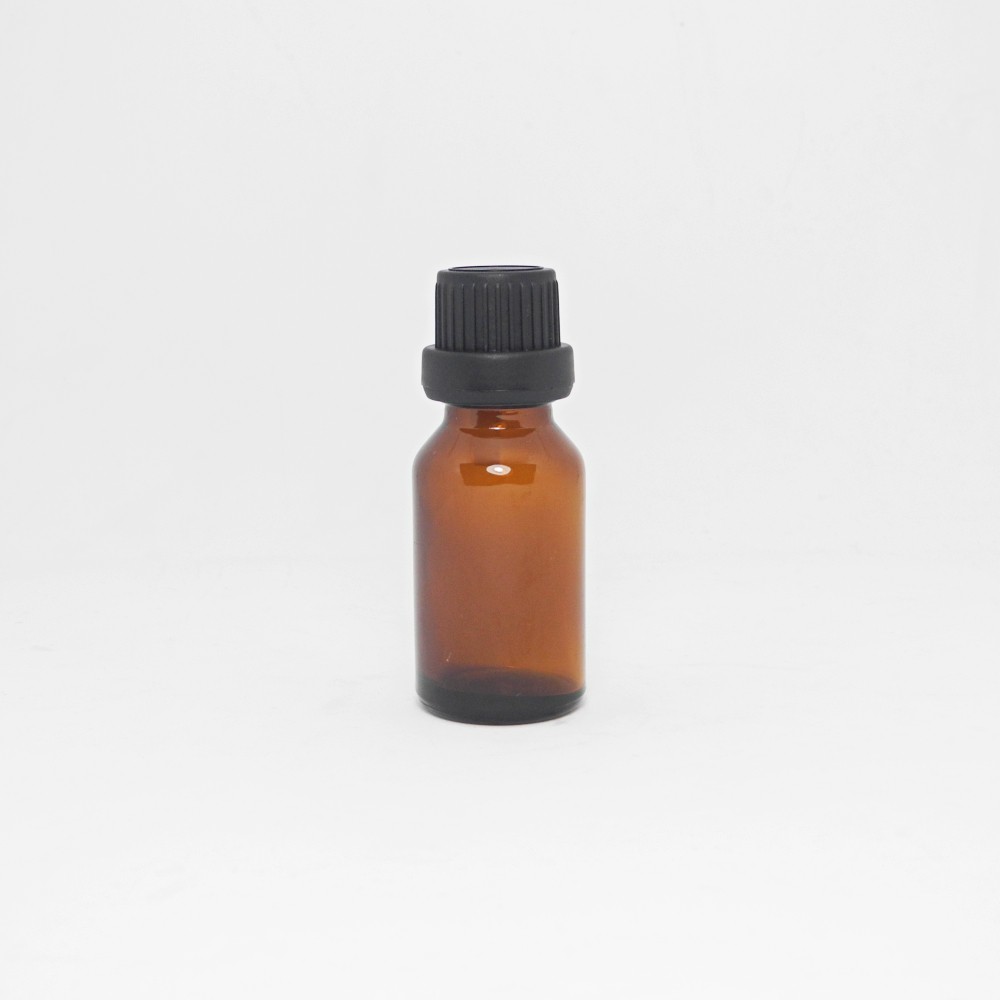 CHai lọ đựng tinh dầu 10ml nâu, nắp vặn đen/trắng nhỏ giọt