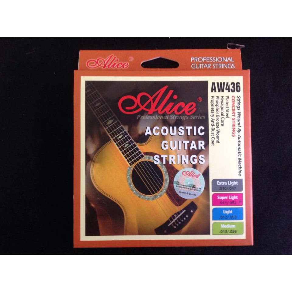 Dây Guitar Alice Acoustic AW436