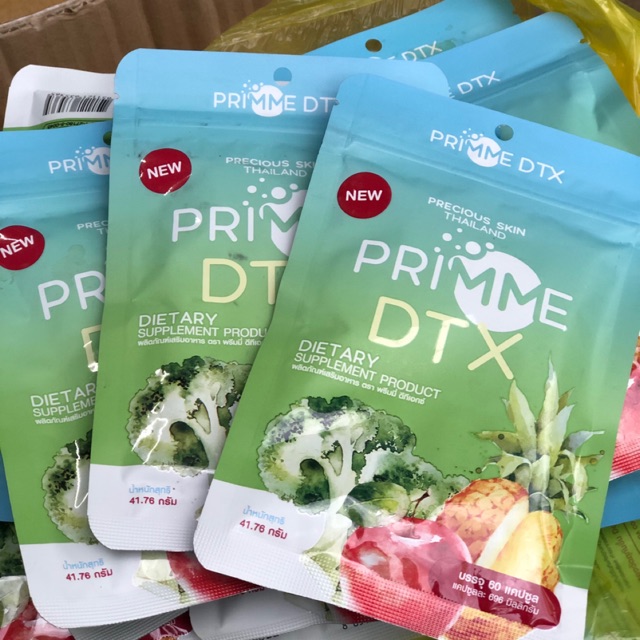 Combo 10 viên uống Detox khử mỡ giảm cân thải độc Primme DTX