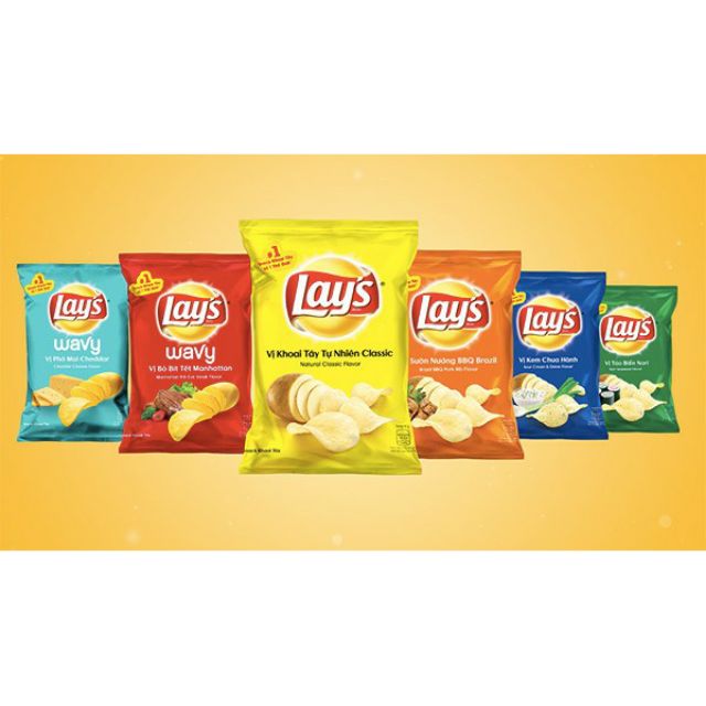 Bịch 10 gói bim Lays khoai tây 30g