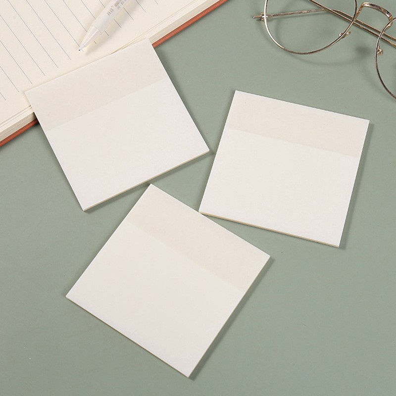 50 tờ / xấp Giấy ghi chú trong suốt chống nước độc đáo cho văn phòng/trường học