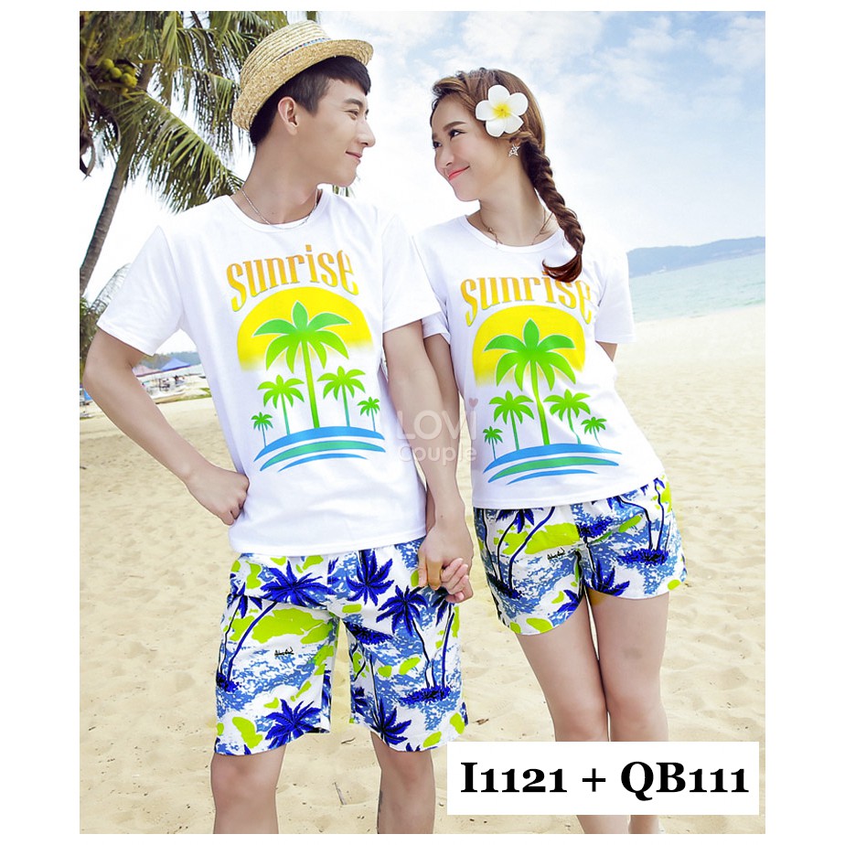 ÁO ĐÔI - Áo thun đi biển (có bán quần) i1121 - LoviCouple - Có FeedBack