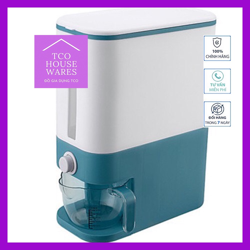 Thùng Đựng Gạo Thông Minh Siêu Tiện Dụng Nhỏ Gọn Loại 12kg