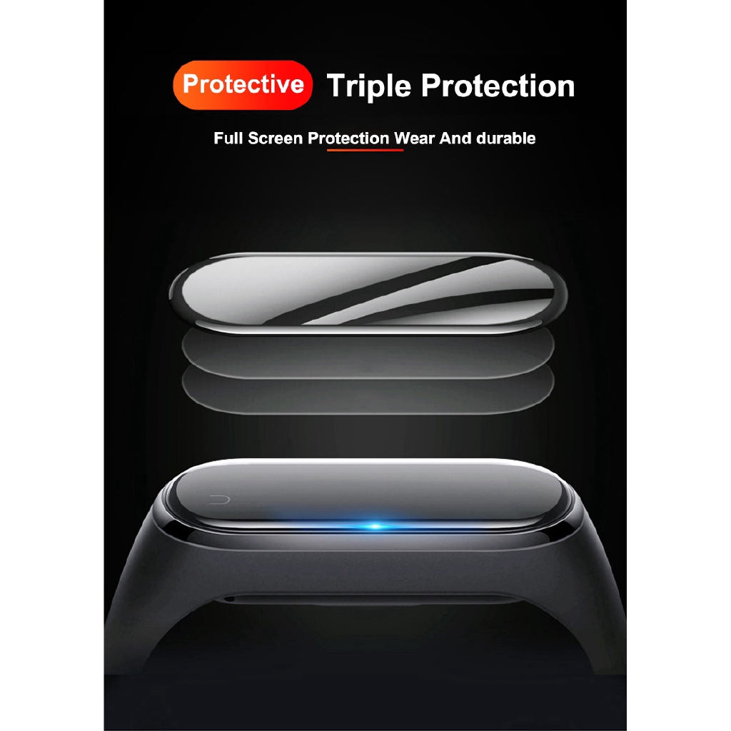 Kính Cường Lực 3D Chất Lượng Cao Cho Xiaomi Mi Band 4 5 6 7 7pro Toàn Bộ