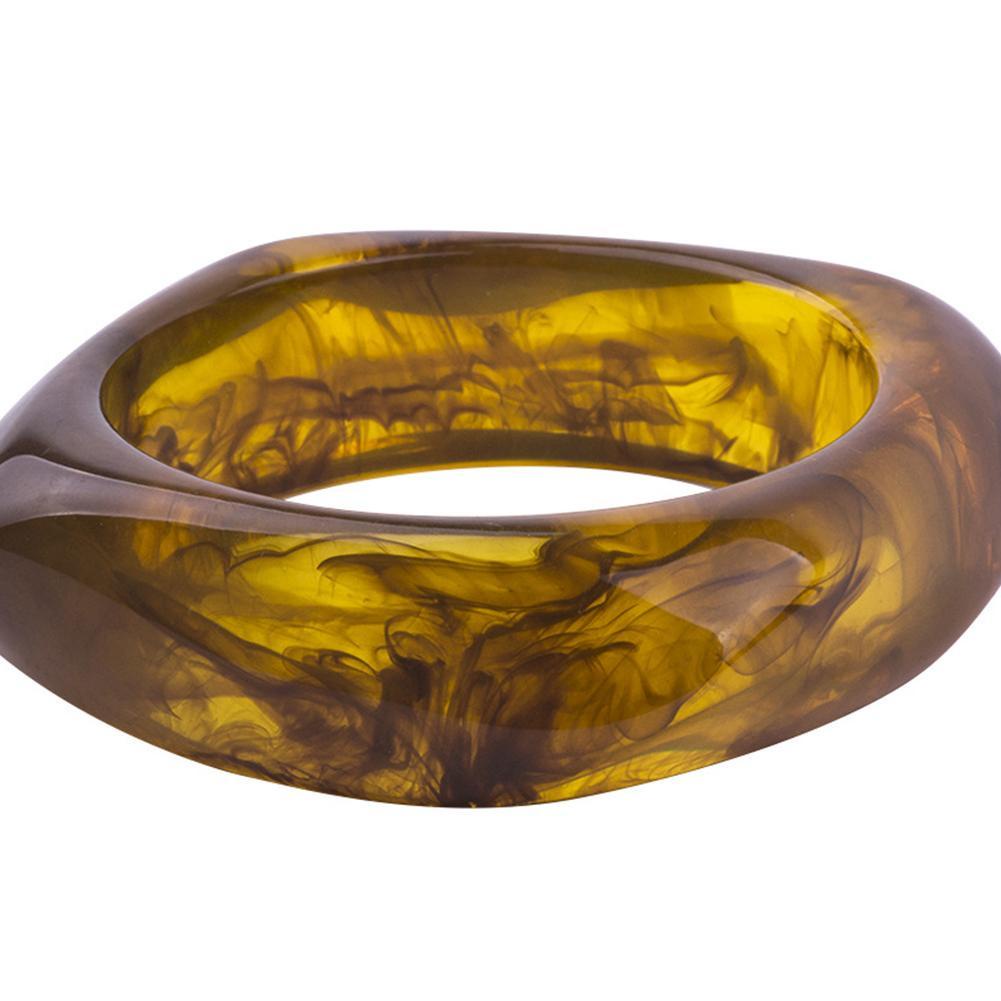 Vòng Đeo Tay Dạng Hở Bằng Nhựa Acrylic Trong Suốt Nhiều Màu Sắc Cho Nữ P5O1