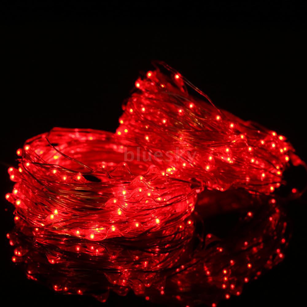 2020SKY 12W 20M/65.6Ft 200 LEDs Solar Powered Energy Copper Wire Fairy String Light Lawn Lamp with 8 Different Lighting 