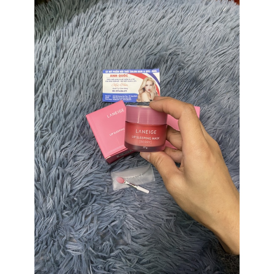 DƯỠNG MÔI,Mặt nạ môi LANEIGE Lip Sleeping Mask - Berry 20G