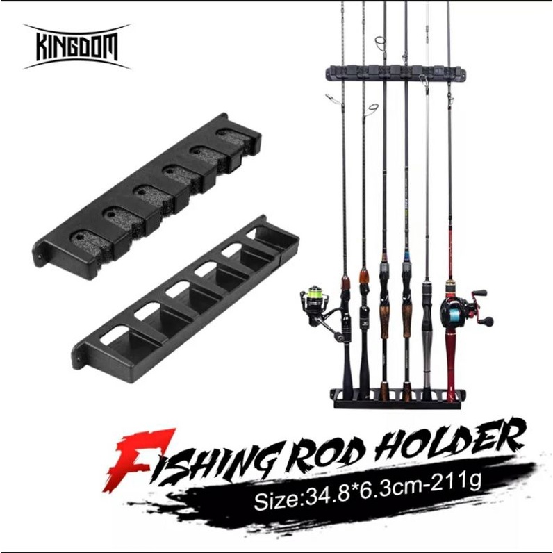 Kệ để cần câu treo tường di động