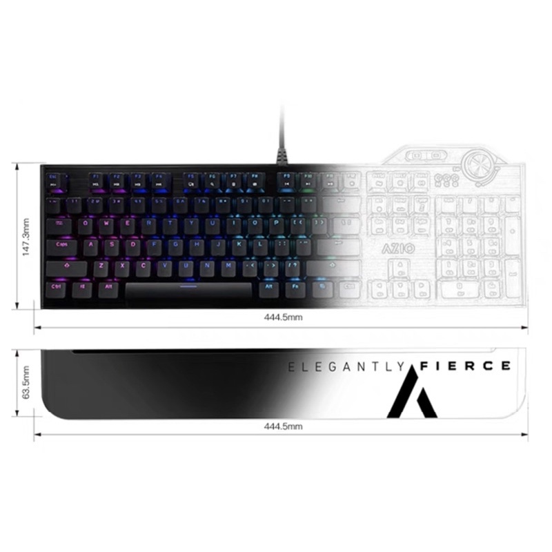 Bàn phím cơ Gaming Azio MGK L80  và chuột Azio Atom gaming chính hãng