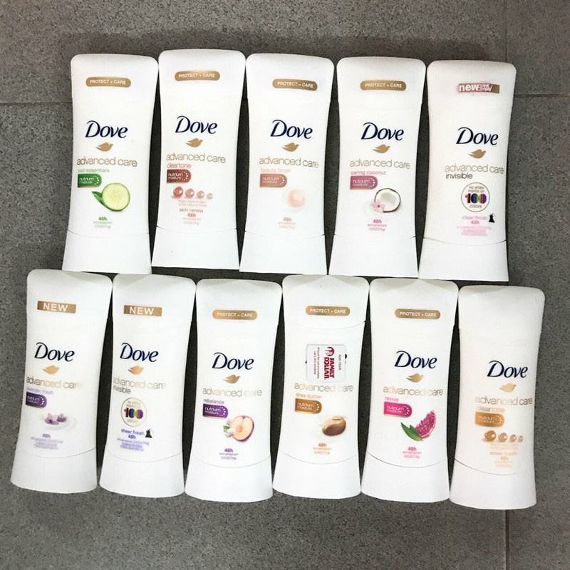 Lăn khử mùi Dove dạng sáp chai lớn 74g