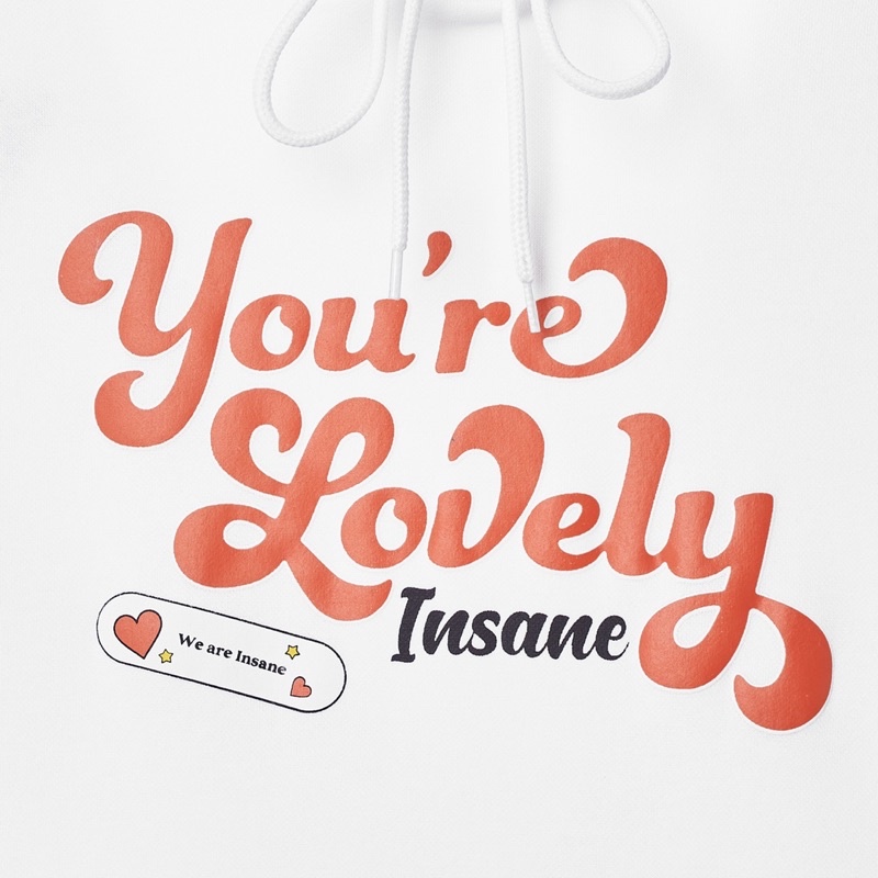 [Áo Hoodie Insane®] Lovely Hoodie - White | BigBuy360 - bigbuy360.vn