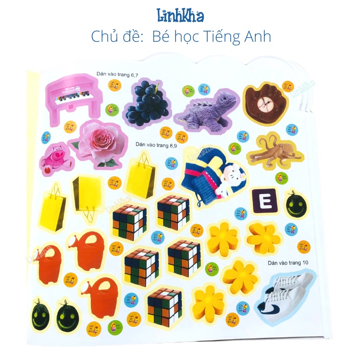 Sách - 200 Miếng Bóc Dán Thông Minh Cho Bé 2- 6 Tuổi - Lẻ Từng Cuốn