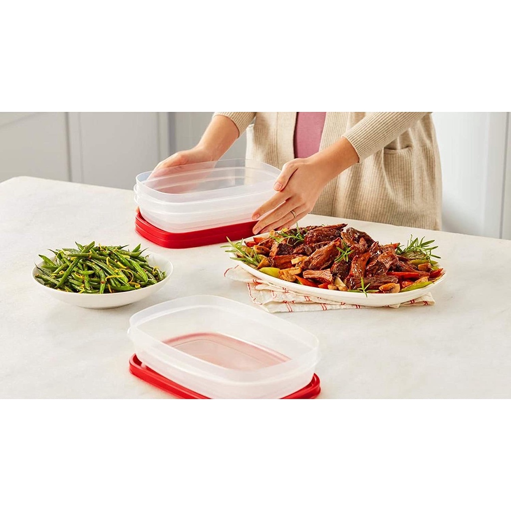 Bộ 5 hộp đựng thực phẩm nhựa nguyên sinh cao cấp Rubbermaid USA size 1.3L