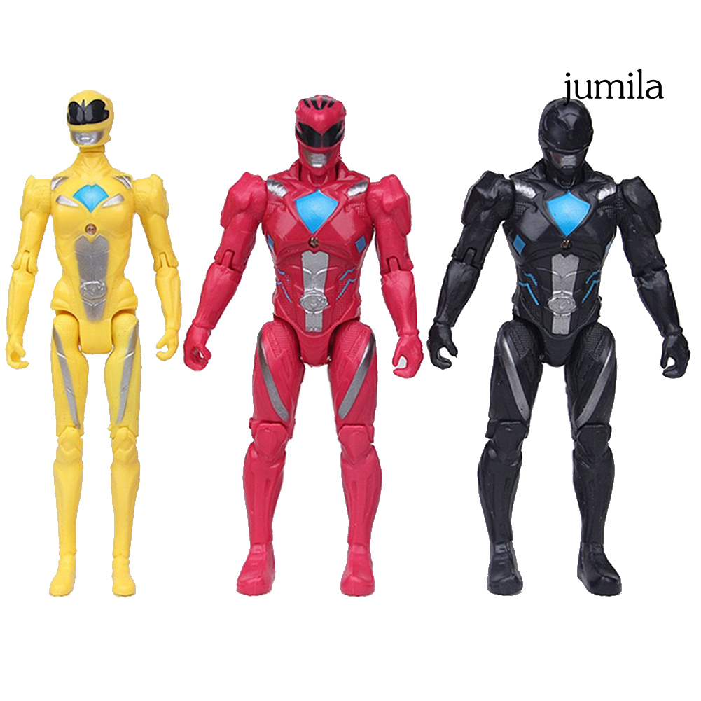 Set 6 Mô Hình Nhân Vật Siêu Nhân Phim Power Rangers Dùng Để Trang Trí