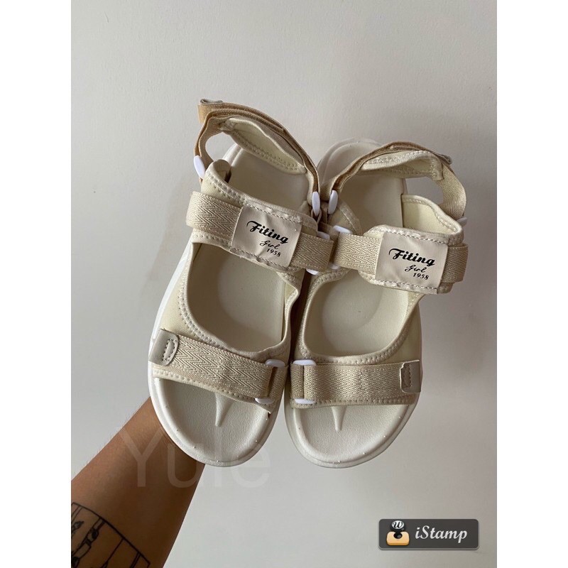 Dép sandal ulzzang 2 quai cho nữ phong cách hàn quốc