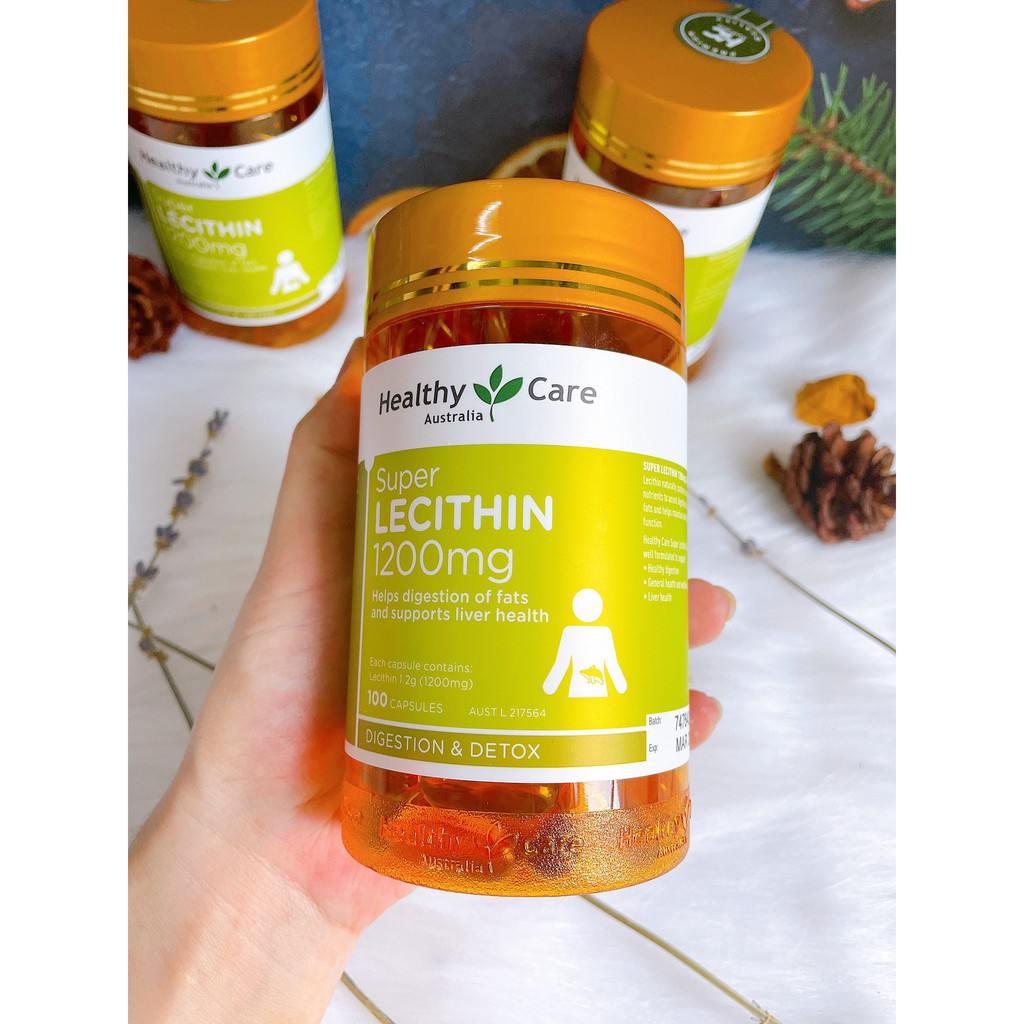 Mầm đậu nành Healthy Care Super Lecithin đẹp da, đào thải độc tố gan, cân bằng nội tiết tố | Thế Giới Skin Care